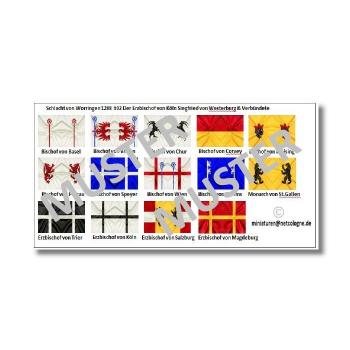 1:72 Flags / Banner Medieval Archbishop of Cologne & Allies  # 02 TSF-134