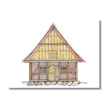 Green-Line: GL-QK-007 Mittelalterliches "Haus des Ritters", 1:72