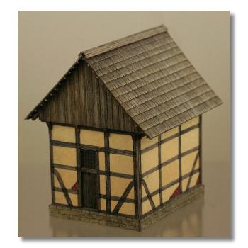 Green-Line: GL-GEB-001 Kleines Fachwerkhaus, 1:72