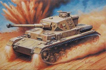HASEGAWA 1/72 Pz.Kpfw IV Ausf. F2 & 8t Half Track & 88mm Gun Flak 18 "Rommel Afrika Korps" (630046)