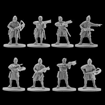 V & V Miniatures: SKU - R28.16 Norman crossbowmen