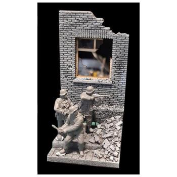 Green-Line: Base-007 Ruine WWK II 1:72, 35x35mm