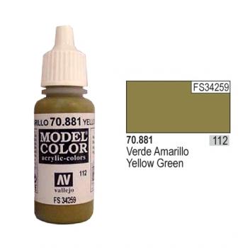 Vallejo Model Color - 112 Gelbgrün (Yellow Green), 17 ml (70.881)