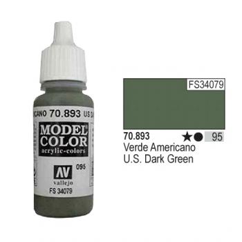 Vallejo Model Color - 095 US Dark Green, 17 ml (70.893)