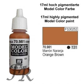 Vallejo Model Color - 131 Orangebraun (Orange Brown), 17 ml (70.981)