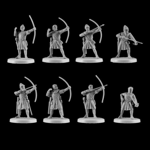 V & V Miniatures: SKU - R28.41 Norman Archers