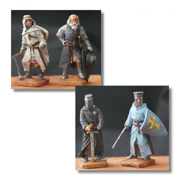 Valdemar-Miniatures: VM027 Medieval military order knights #1 1:72