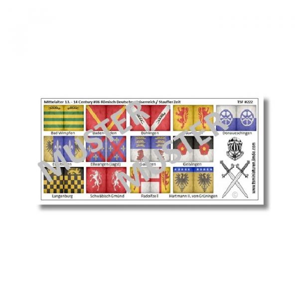 1:72 Flags / Banner Mittelalter Holy Roman Empire # 6 TSF-222