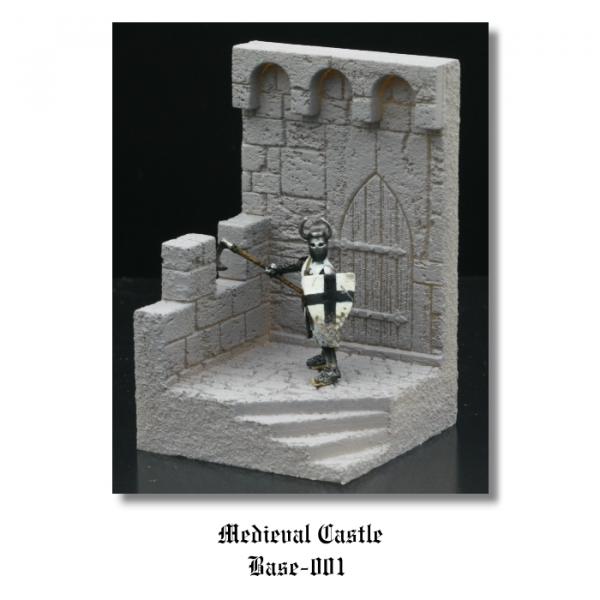 Green-Line: Base-001 Medieval Castle 1:72, 40x40mm