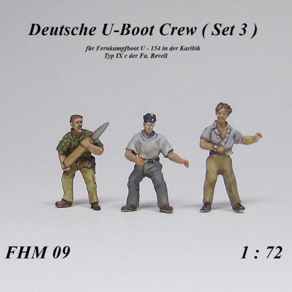 Munich-Kits: FHM 09 Deutsche U-Boot Crew für Fernkampfboot U 154 in der Karibik (Set 3)