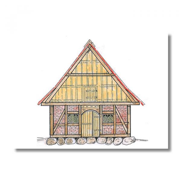 Green-Line: GL-QK-007 Mittelalterliches "Haus des Ritters", 1:72