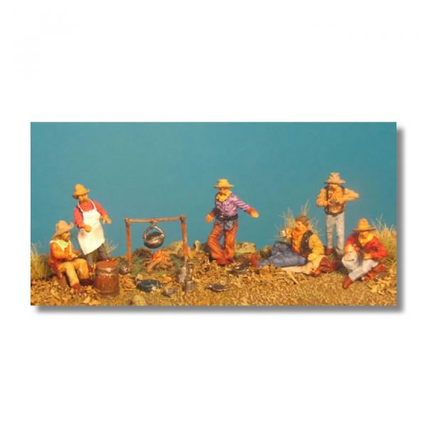 Germania Figuren 1:72: GF 72-9506 "Cowboys am Chuckwagon"