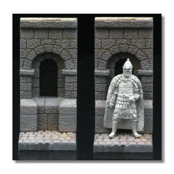 Green-Line: Base-002 House Wall 1:72, 20x20mm