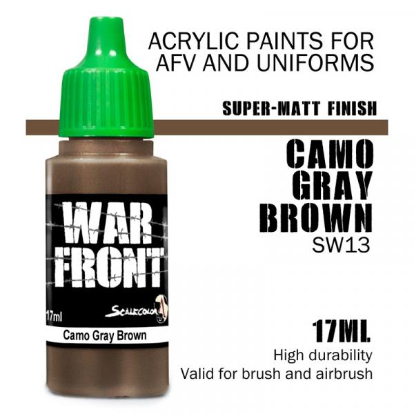 Scale75: SW-13 SS CAMO GRAY BROWN, Acrylfarbe 17ml