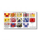 1:72 Mittelalter 100 Years War - Crecy English knights Flags / Banner # 02 TSF-117